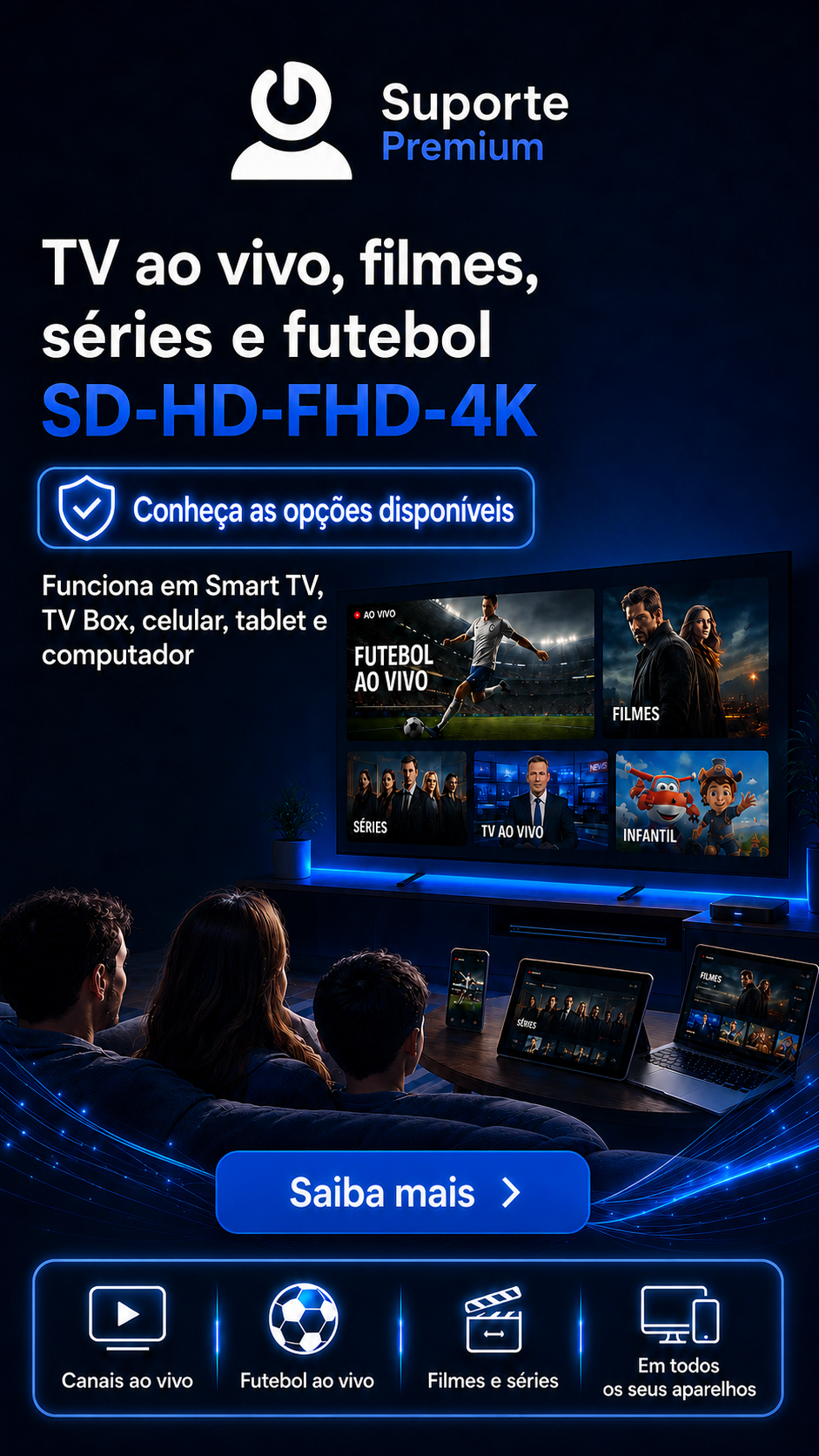 Criativo Suporte Premium Brasil para celular